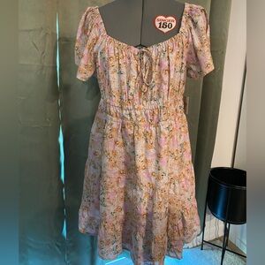 ARIZONA, size XL Floral Split Sleeve Dress